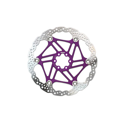 Hope 6 Bolt Floating Disc - 203mm in Purple