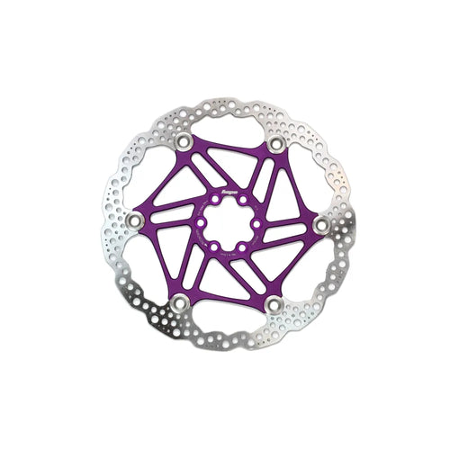 Hope 6 Bolt Floating Disc - 203mm in Purple