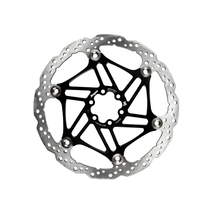 Hope V4 Vented - 6 Bolt - Floating - Black Disc