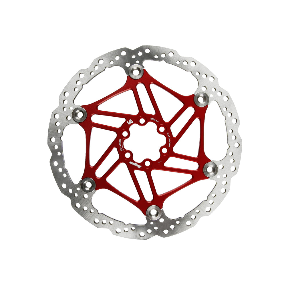 Hope V4 Vented - 6 Bolt - Floating - Red Disc