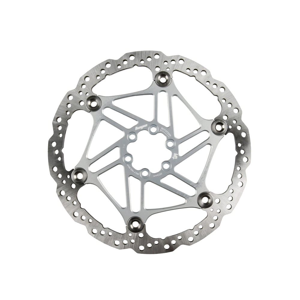 Hope V4 Vented - 6 Bolt - Floating - Silver Disc