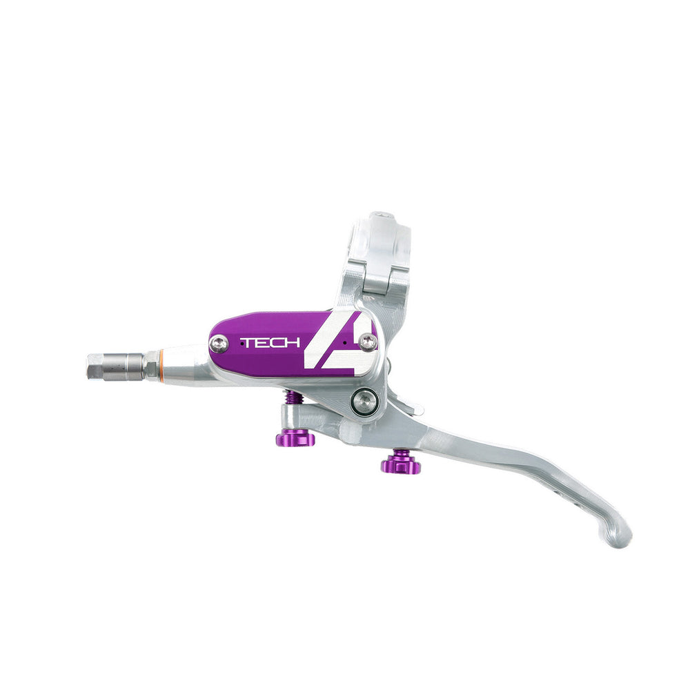 Hope Tech 4 Master Cylinder Complete - Silver/Purple