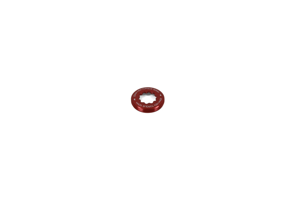 Hope EVO Crankset - Extraction Captive Nut - Red