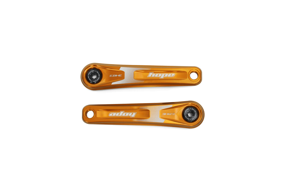 Hope E-Bike Crankset - Narrow Offset - Orange