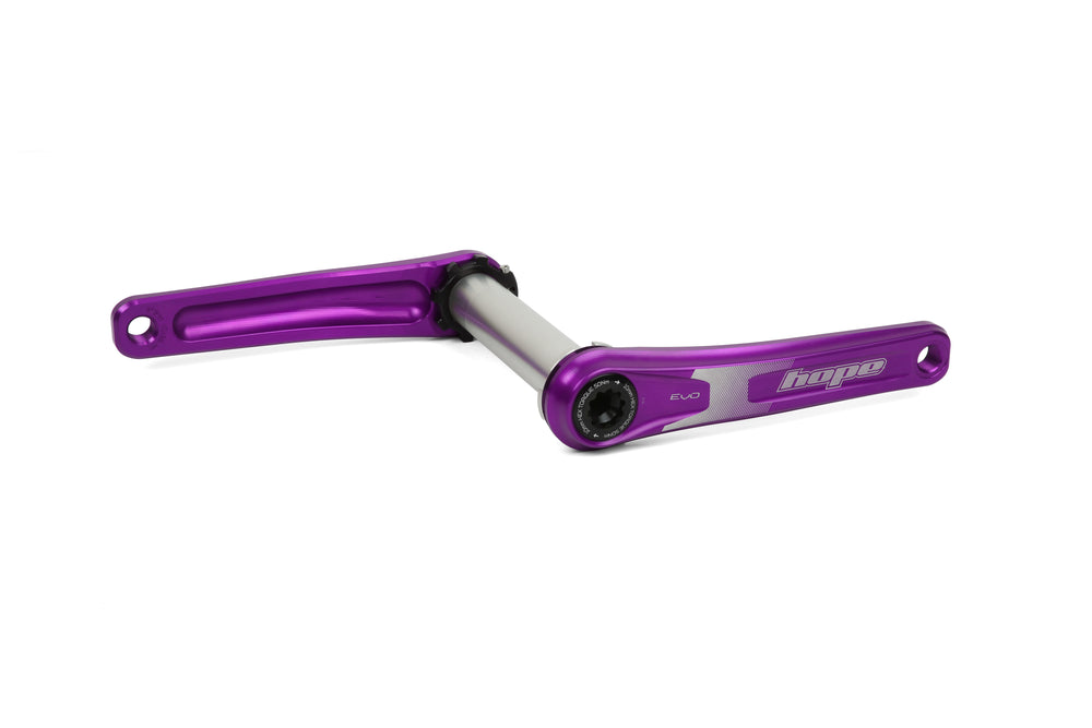 Hope Evo Crankset No Spider - 120mm FatBike Purple