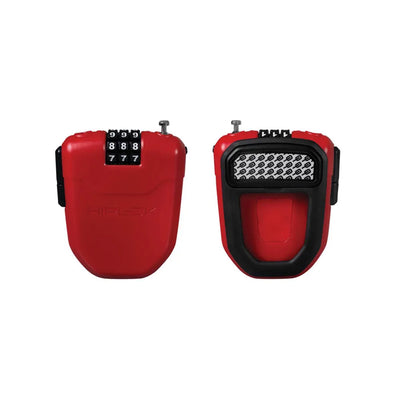 Hiplok Fx Wearable Retractable Combination Lock RED 100cm