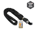 Hiplok Homie Gold 10mmx150cm Chain Lock with Hook in Black