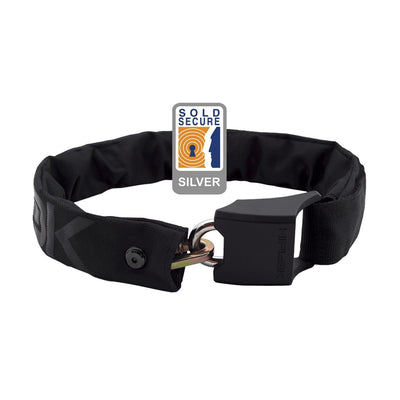 Hiplok ORIGINAL V1.5 Wearable Chain Lock 8mm x 90cm - waist 24-44 inches (Silver Sold Secure)