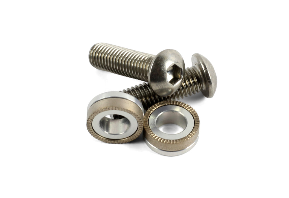 Hope M10 Stainless Steel Bolts/Washers(Pair) Domed
