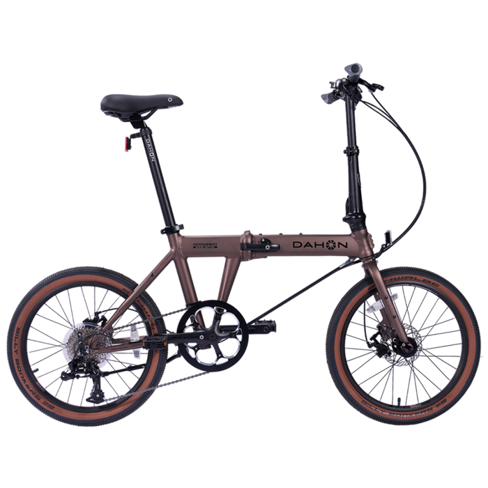Dahon Hemingway GR folding bike in Rust, side view