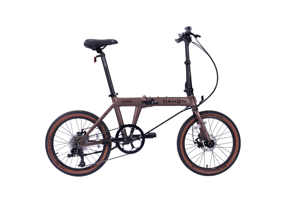 Dahon Hemingway GR folding bike in Rust, side view