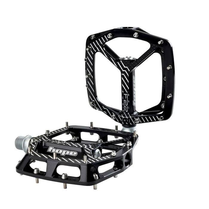 Hope F22 Flat Mountain Bike Pedals in Black