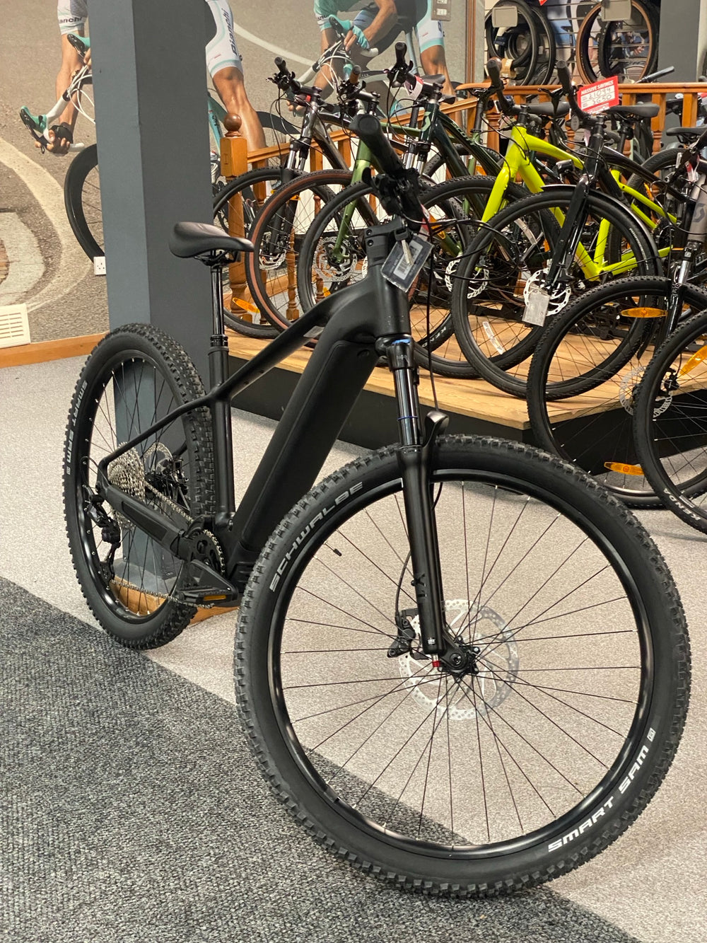 Ex Display 2026 Cube Cube Reaction Hybrid Pro 800 Electric Mountain Bike In Blackline Size L