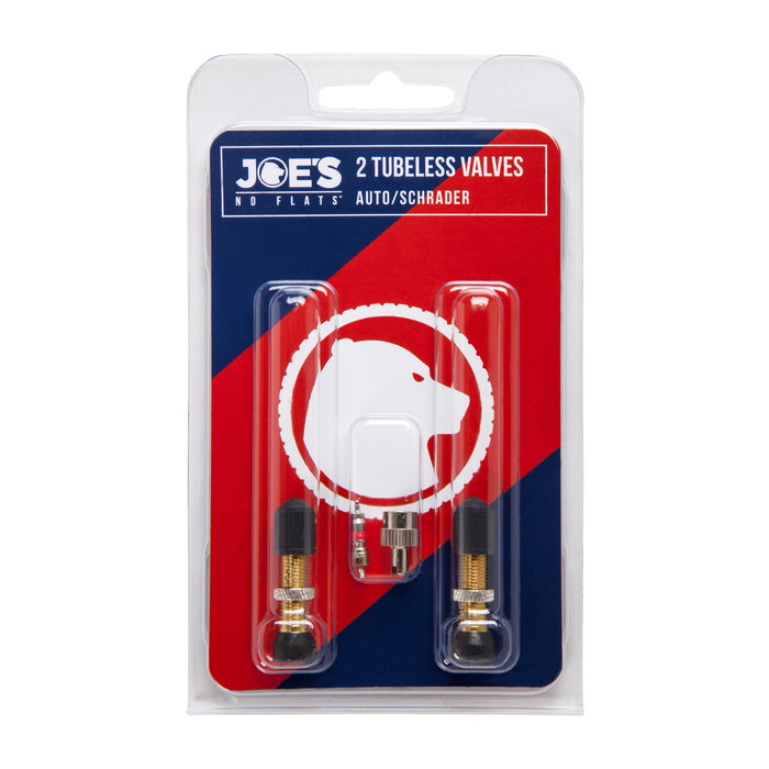 Joe's No Flats Tubeless Schrader Valves (Pairs)