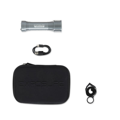 2026 Exposure Joystick Mk18 Bike Light in Gun Metal Black with Lanyard