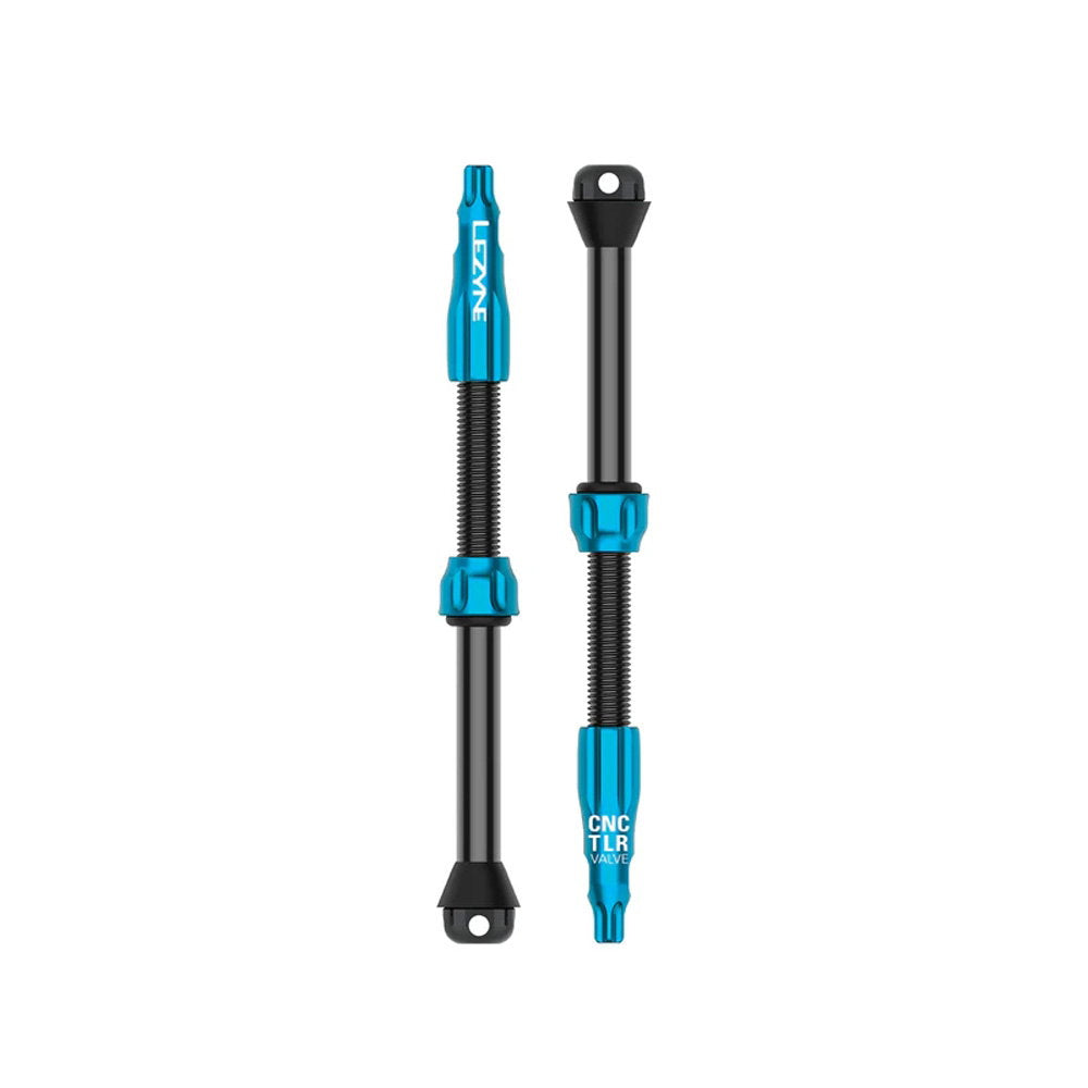Lezyne CNC TLR Valve 80mm Blue