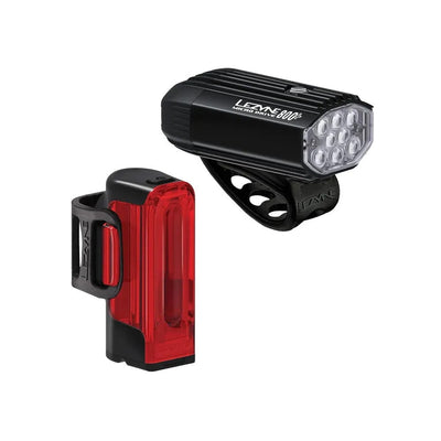 Lezyne Micro Drive 800+ / Strip Drive 300+ Pair Black