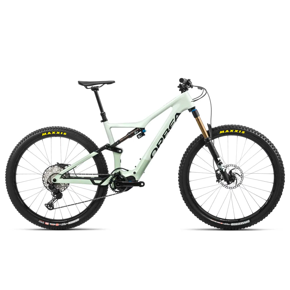 Orbea RISE M10 Carbon Electric Mountain Bike in White