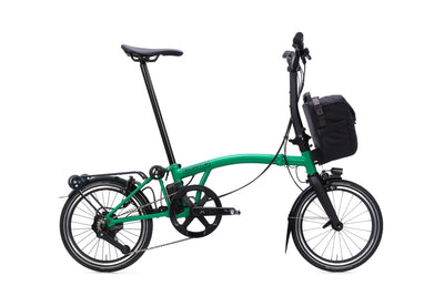 2026 Brompton Electric P Line with SuperRoll+ - e-Motiq system Folding Bike in Palm Green