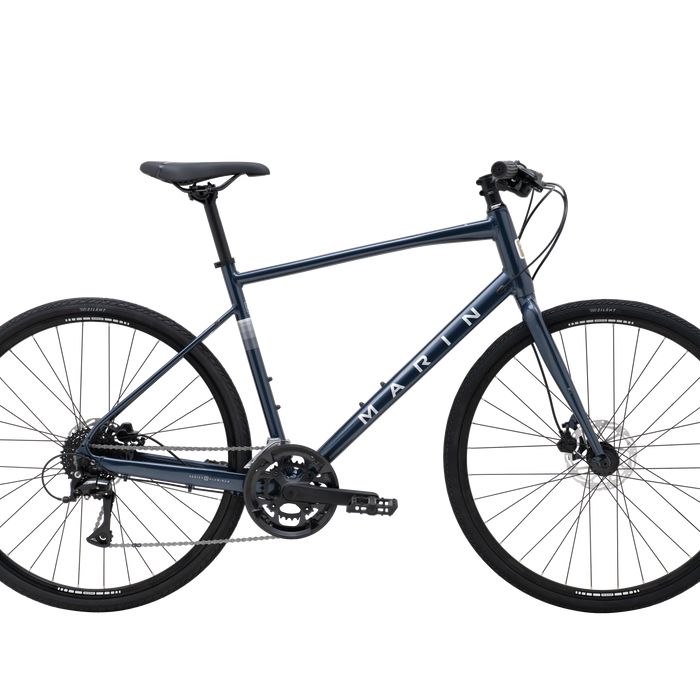 2025 Marin Fairfax 2 Hybrid Bike in Blue Silver
