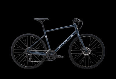 2025 Marin Fairfax 2 Hybrid Bike in Blue Silver