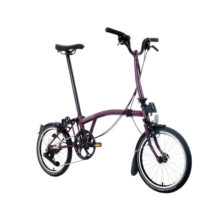 2026 Brompton C Line 12-speed Folding Bike in Amethyst Lacquer