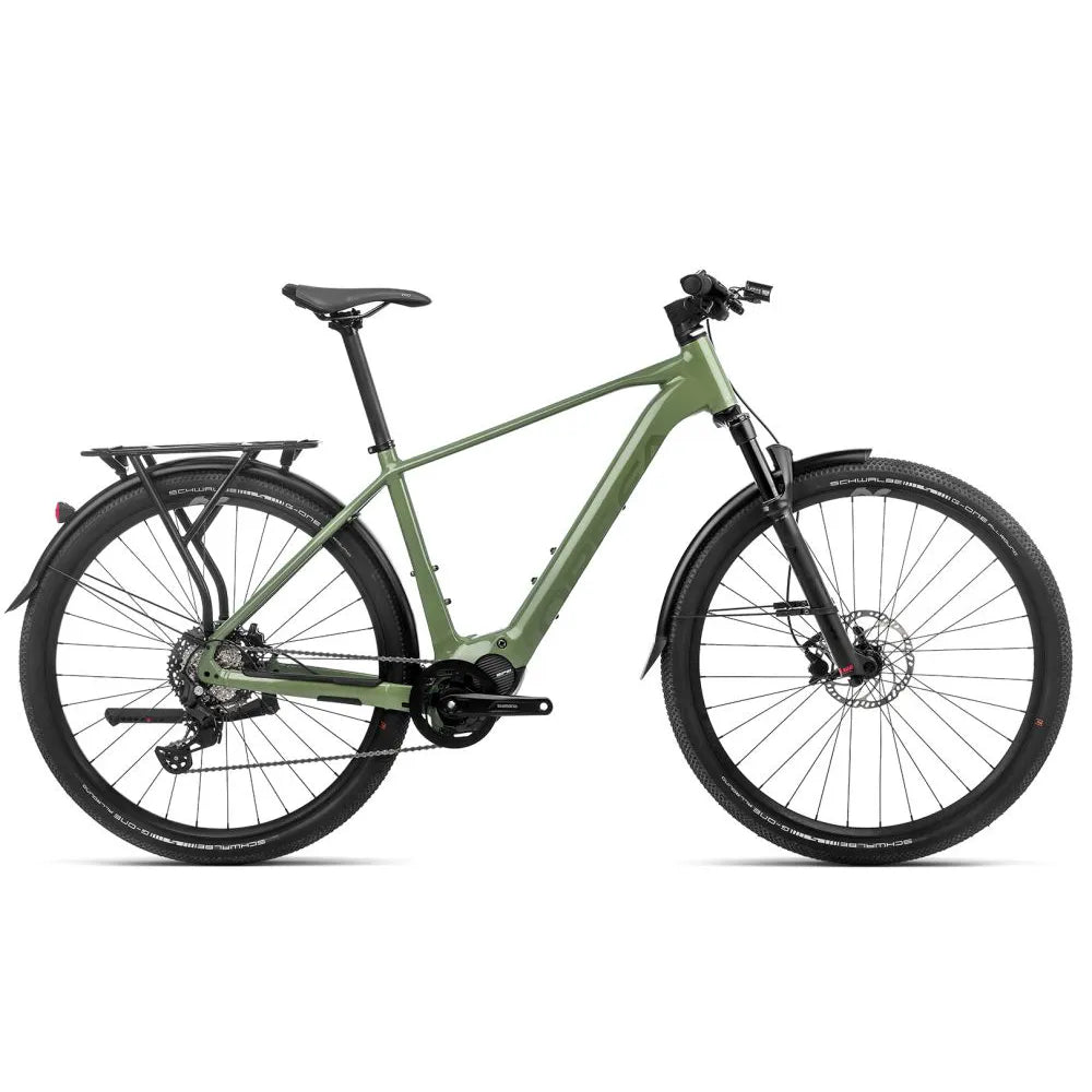 Orbea Kemen 30 Electric Hyrbid Bike in Urban Green