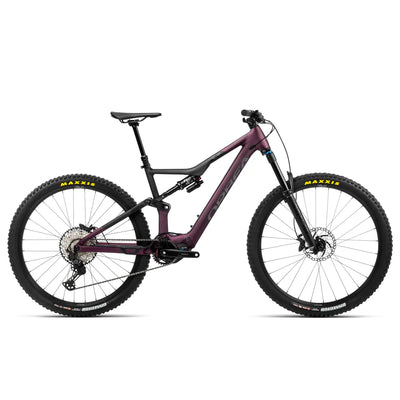 2023 Orbea RISE H10 Electric Mountain Bike in Metallic Mulberry