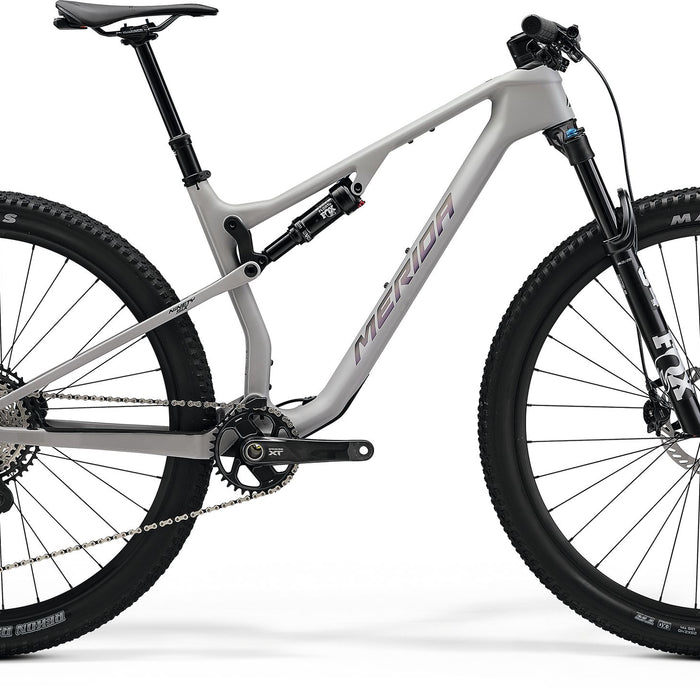 2026 Merida Ninety Six XT Full Suspension Mountain Bike in Silk Grey