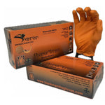 Black Mamba Orange Snakeskin Nitrile Gloves