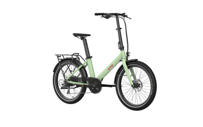 UTO Evening OG24 Electric Folding Bike in Sage Green