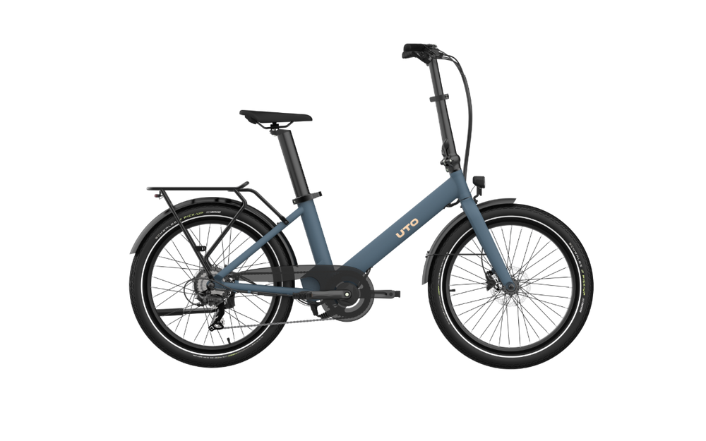 UTO Evening OG24 Electric Folding Bike in Ocean Blue