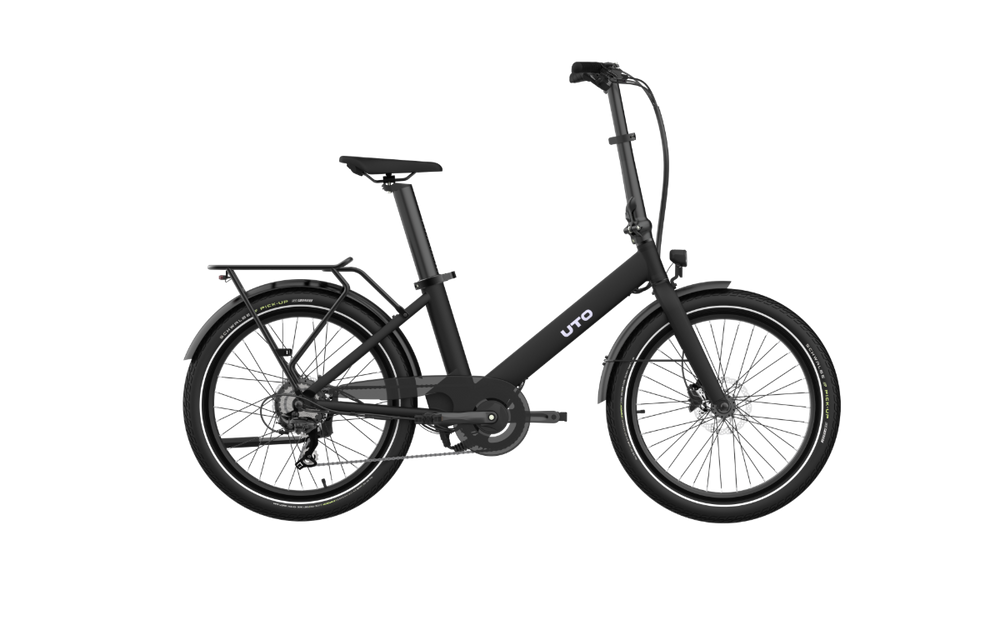 UTO Evening OG24 Electric Folding Bike in Onyx Black