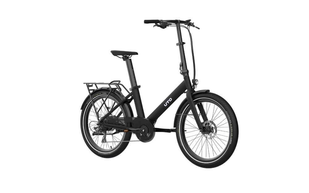 UTO Evening OG24 Electric Folding Bike in Onyx Black