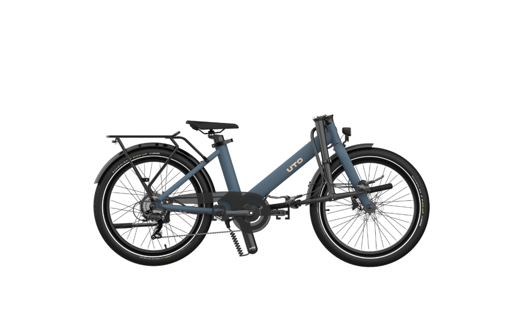 UTO Evening OG24 Electric Folding Bike in Ocean Blue