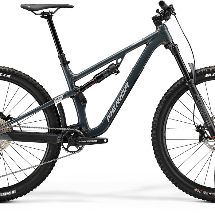 2023 Merida One-Forty 500 Full Suspension Mountain Bike in Grey