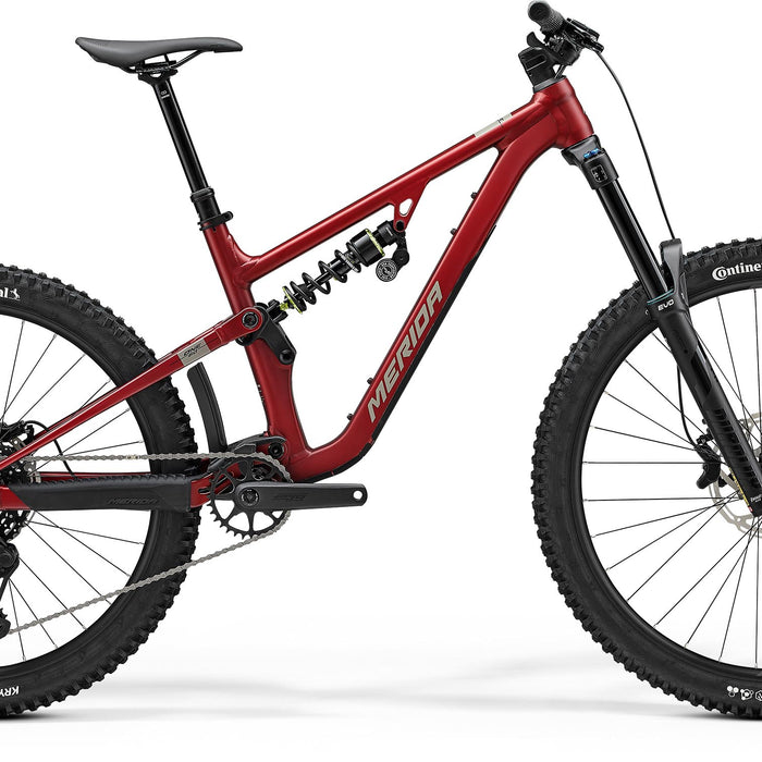2025 Merida One-Sixty FR 400 Full Suspension Mountain Bike in Red