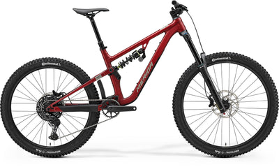 2025 Merida One-Sixty FR 400 Full Suspension Mountain Bike in Red
