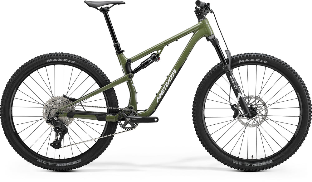 2027 Merida One-Twenty 600 Full Suspension Mountain Bike In Anaconda Green