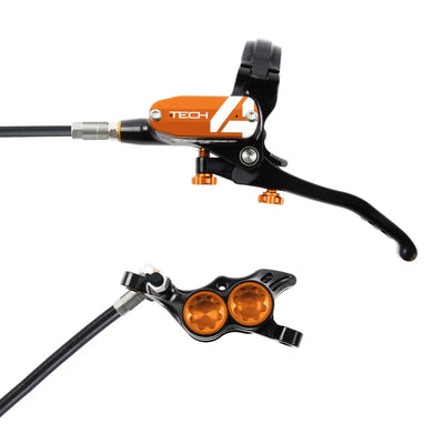 Hope Tech 4 E4 Right Hand Brake in Orange - No Rotor