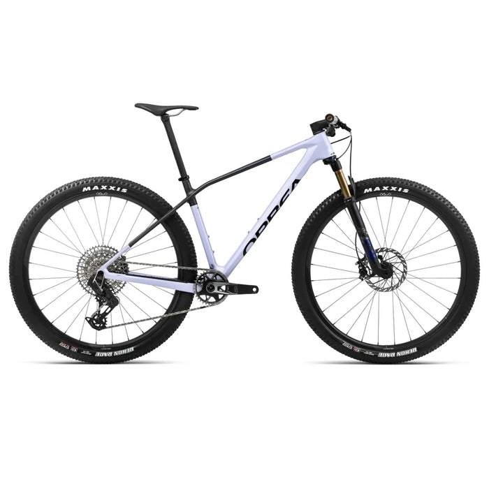 2024 Orbea Alma M-Pro Mountain Bike In Digital Lavender/Carbon Raw