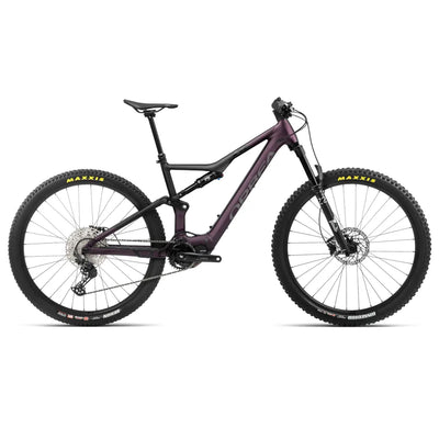 2024 Orbea Rise H30 Electric Mountain Bike In Metallic Mulberry-Black