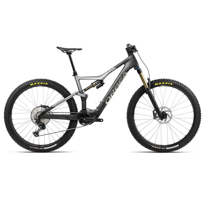 2024 Orbea Rise M10 Electric Mountain Bike in Carbon Raw Shark Grey