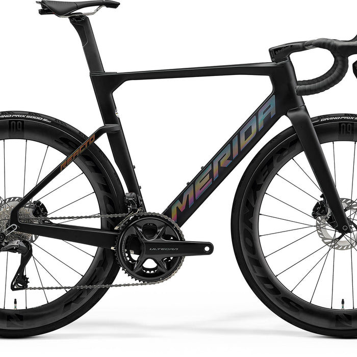 2026 Merida Reacto 8000 Road Bike in Silk Black