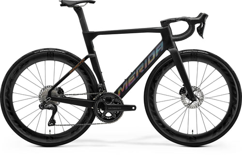 2026 Merida Reacto 8000 Road Bike in Silk Black