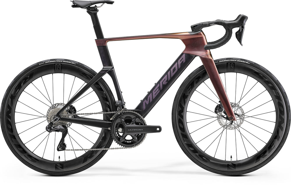 2027 Merida Reacto 8000 Road Bike In Rainbow Purple