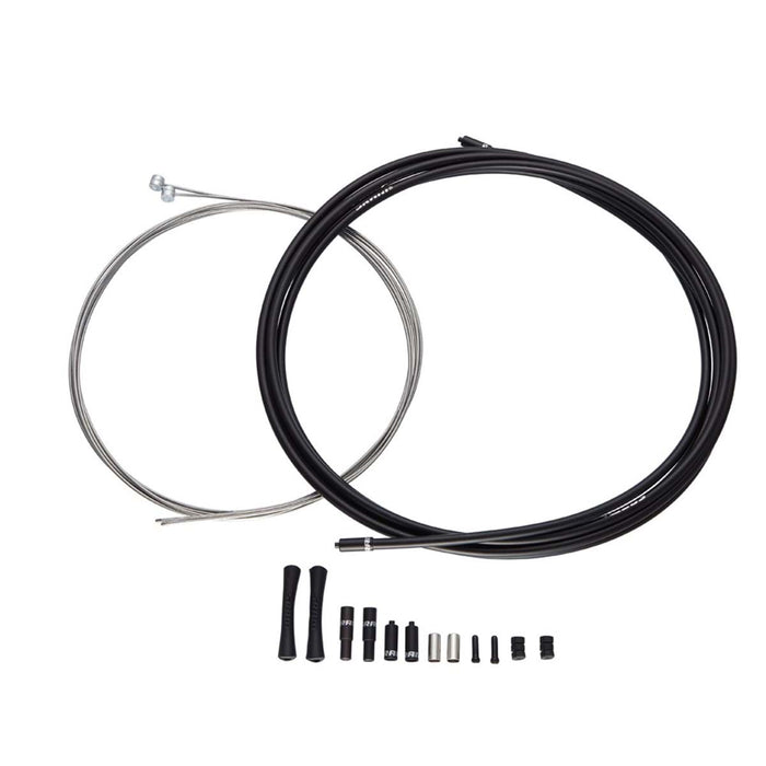 SRAM Road Brake Cable Kit Black 5mm (1x 850mm, 1x 1750mm 1.6mm coated stainless cables, 5mm Kevlar� reinforced compression-free housing, ferrules, en