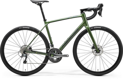 2025 Merida Scultura Endurance 300 Endurance Road Bike in Green