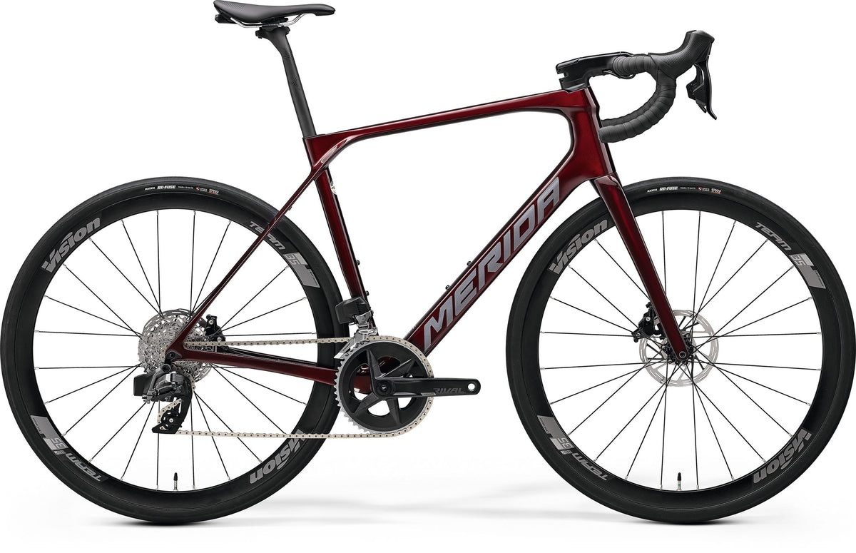2025 Merida Scultura Endurance Rival Edition Endurance Road Bike in Red