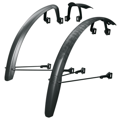 SKS Speedrocker XL Mudguard Set: BLACK 52mm